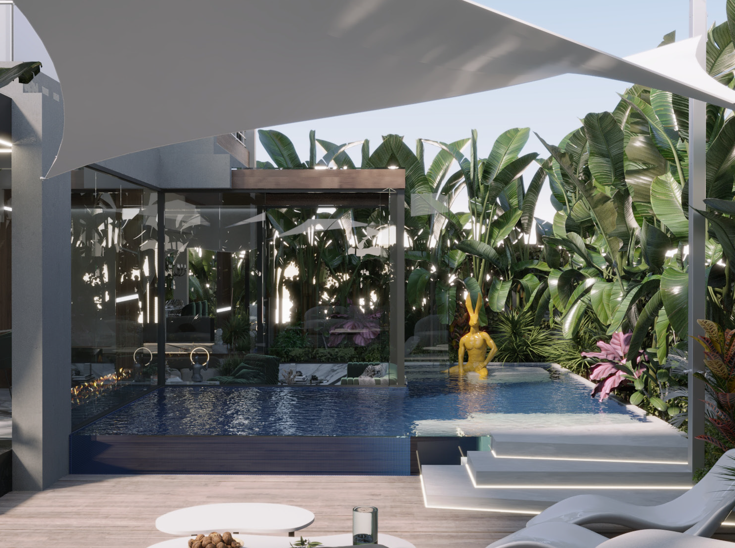 Palm Hills Villa Landscape